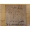 Image 3 : Qty 3 Yarn Folk Art on Wood, Signed by Artist 8" x 8"
