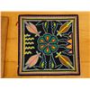 Image 6 : Qty 3 Yarn Folk Art on Wood, Signed by Artist 8" x 8"
