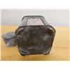 Image 6 : Chinese Metal Tea Caddy w/ Painted Side Panels & Lid 3.5" x 3.5" x 6.25"H