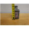 Image 9 : Chinese Metal Tea Caddy w/ Painted Side Panels & Lid 3.5" x 3.5" x 6.25"H