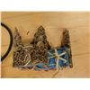 Image 6 : Ceremonial or Tribal-Style Necklace & Carved Crown Headpiece, Misc Sizes
