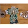 Image 3 : Qty 8 Small Carved Figurines & Glass: Owl, Duck, Tribal Figures, etc Misc Sizes