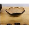 Image 4 : Qty 2 Coconut Shell Bowls, Carved Utensils & 10 Buttons, Misc Sizes
