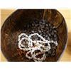 Image 6 : Qty 2 Coconut Shell Bowls, Carved Utensils & 10 Buttons, Misc Sizes