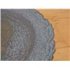 Image 3 : Carved Metal Platter w/ Scalloped Edges 13" Dia, 1.5"H