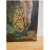 Image 4 : Abstract Painting on Canvas, by Artist Noe Tanigawa on Back, 32" x 35" Unframed