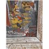 Image 3 : Original Painting on Canvas, Abstract Figures in Ornate, Carved Wood Frame, 36" x 43"