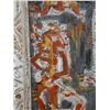 Image 4 : Original Painting on Canvas, Abstract Figures in Ornate, Carved Wood Frame, 36" x 43"