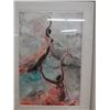 Image 2 : E Hi'ioka a e Pele Abstract Art w/ Artist's Signature '72, Framed & Matted 24" x 33"