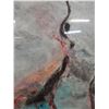 Image 3 : E Hi'ioka a e Pele Abstract Art w/ Artist's Signature '72, Framed & Matted 24" x 33"