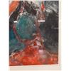 Image 4 : Na Wahine Volcano Abstract Artwork '72, Framed & Matted 26" x 33"