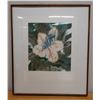 Image 1 : Aloha II Floral Artwork  '85, Framed & Matted 32" x 38"