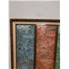 Image 2 : Triptych 3-Panel Artwork, Wood Framed & Matted 31" x 36"