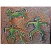 Image 2 : Abstract Multi-Figure Artwork (cracking), Wood Framed 28" x 26"