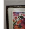 Image 2 : Summer Poppies Floral Artwork, Numbered 14/45  by Artist Jenn '94 (?), Framed & Matted 35" x 35"