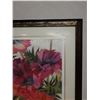 Image 3 : Summer Poppies Floral Artwork, Numbered 14/45  by Artist Jenn '94 (?), Framed & Matted 35" x 35"