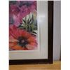 Image 5 : Summer Poppies Floral Artwork, Numbered 14/45  by Artist Jenn '94 (?), Framed & Matted 35" x 35"