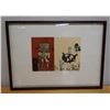 Image 1 : Prayer Tiki Artwork, Numbered 25/25 by Shane Cotton 1997, Framed & Matted 32" x 24"