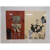 Image 2 : Prayer Tiki Artwork, Numbered 25/25 by Shane Cotton 1997, Framed & Matted 32" x 24"