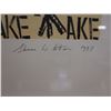 Image 7 : Prayer Tiki Artwork, Numbered 25/25 by Shane Cotton 1997, Framed & Matted 32" x 24"