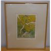 Image 1 : Abstract Floral Artwork '88, Framed & Matted 27" x 32"