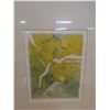 Image 2 : Abstract Floral Artwork '88, Framed & Matted 27" x 32"
