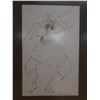 Image 10 : Abstract Garuda Bird Sepia Ink Artwork  21" x 29"