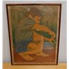 Image 1 : Crouching Boy Artwork, Numbered 25/29,  by Artist in Hauula, Framed 21" x 25"
