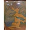 Image 2 : Crouching Boy Artwork, Numbered 25/29,  by Artist in Hauula, Framed 21" x 25"