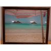Image 4 : Mokulua Islands Artwork, Wood Framed 22" x 18"