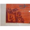 Image 4 : Peril in the Moon Artwork  1971, Wood Framed & Matted 20" x 19"