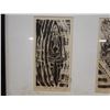 Image 3 : Sapio II Vaka & Sea Dancer 2-Section Artwork, by  M. Tuffery 74/160, Wood Framed & Matted 20" x 17"