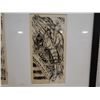 Image 4 : Sapio II Vaka & Sea Dancer 2-Section Artwork, by  M. Tuffery 74/160, Wood Framed & Matted 20" x 17"