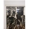 Image 3 : Il Meurt Artwork Stamped Jean Charlot Estate, Framed & Matted 17" x 24"