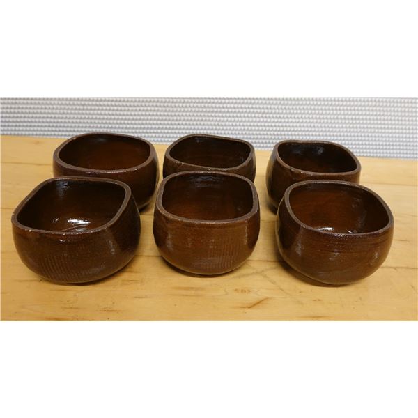 Qty 6 Bowls, Approx. 4" Dia, 3"H
