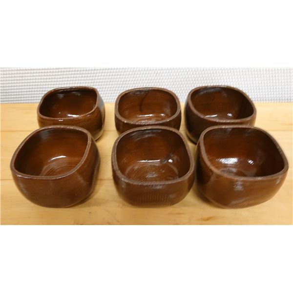 Qty 6 Bowls, Approx. 4" Dia, 3"H