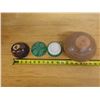 Image 12 : Qty 3 Ceramic Containers: Perforated Dish, Vase & Trinket Box w/ Lid, Misc Sizes