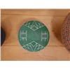 Image 5 : Qty 3 Ceramic Containers: Perforated Dish, Vase & Trinket Box w/ Lid, Misc Sizes