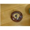 Image 9 : Qty 3 Ceramic Containers: Perforated Dish, Vase & Trinket Box w/ Lid, Misc Sizes