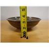 Image 8 : Ceramic Serving Bowl w/ Figure w/ Snakes Interior, Signed S. Viarelli 9" Dia, 3"H
