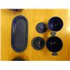 Image 7 : Cobalt Blue Oval Plate, Footed Dish w/ Lid & Sugar Bowl on Tray & Blue Vase w/ Pinwheel Design, Misc