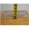 Image 8 : Crystal Candy Dish w/ Scalloped Edges 11" x 4" x 3"H