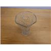 Image 2 : Crystal Vase w/ Pinwheel Design (chipped) 5" Dia, 8.25"H