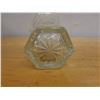 Image 5 : Crystal Vase w/ Pinwheel Design (chipped) 5" Dia, 8.25"H
