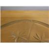 Image 6 : Crystal Vase w/ Pinwheel Design (chipped) 5" Dia, 8.25"H