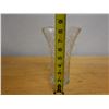 Image 8 : Crystal Vase w/ Pinwheel Design (chipped) 5" Dia, 8.25"H