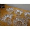 Image 10 : Qty 9 Footed Compote Candy or Sorbet Glasses w/ Pinwheel Design 4" Dia, 5"H