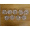 Image 3 : Qty 9 Footed Compote Candy or Sorbet Glasses w/ Pinwheel Design 4" Dia, 5"H