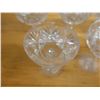 Image 4 : Qty 9 Footed Compote Candy or Sorbet Glasses w/ Pinwheel Design 4" Dia, 5"H