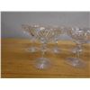 Image 5 : Qty 9 Footed Compote Candy or Sorbet Glasses w/ Pinwheel Design 4" Dia, 5"H